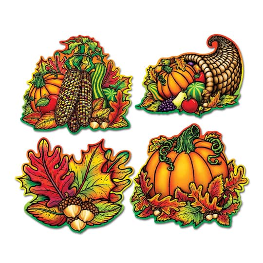 Beistle Autumn Splendor Cutouts, 8ct.